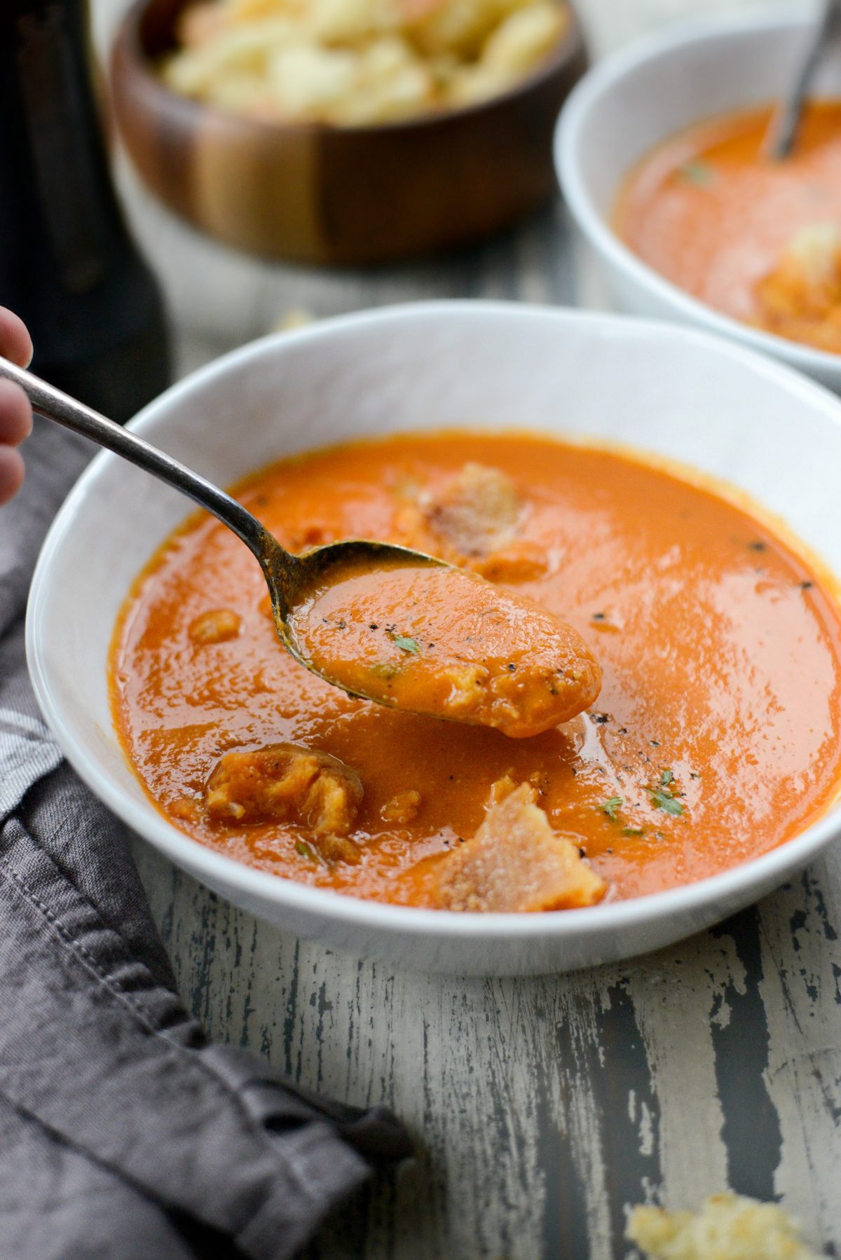 Roasted Red Pepper Tomato Soup 