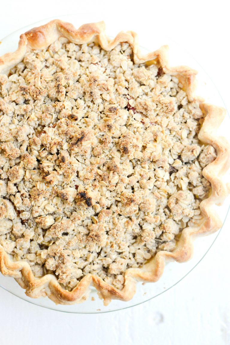 Brown Sugar Apple Pie with Oatmeal Thyme Crumble Simply Scratch