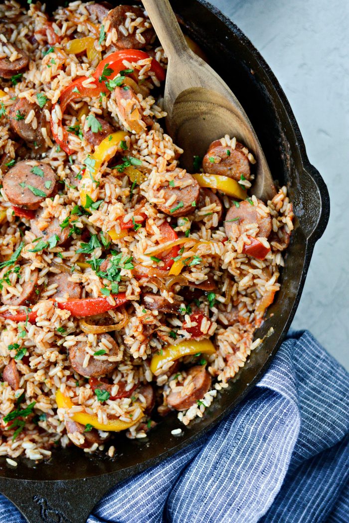 Andouille Cajun Rice Skillet - Easy Weeknight Meals