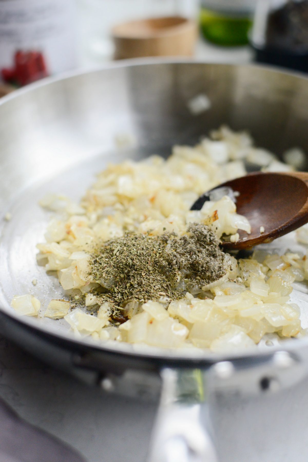 then add in dried herbs