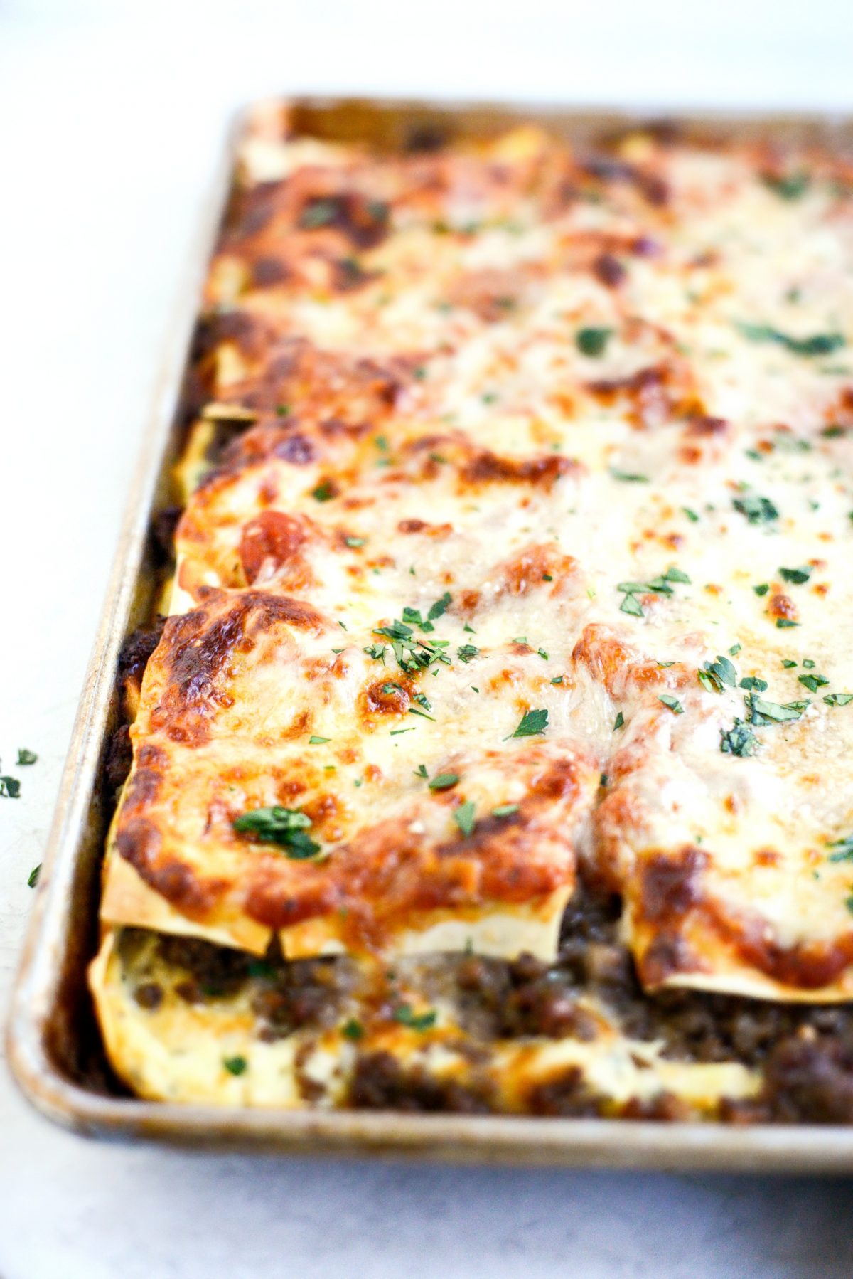 Easy Sheet Pan Lasagna