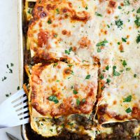 Easy Sheet Pan Lasagna