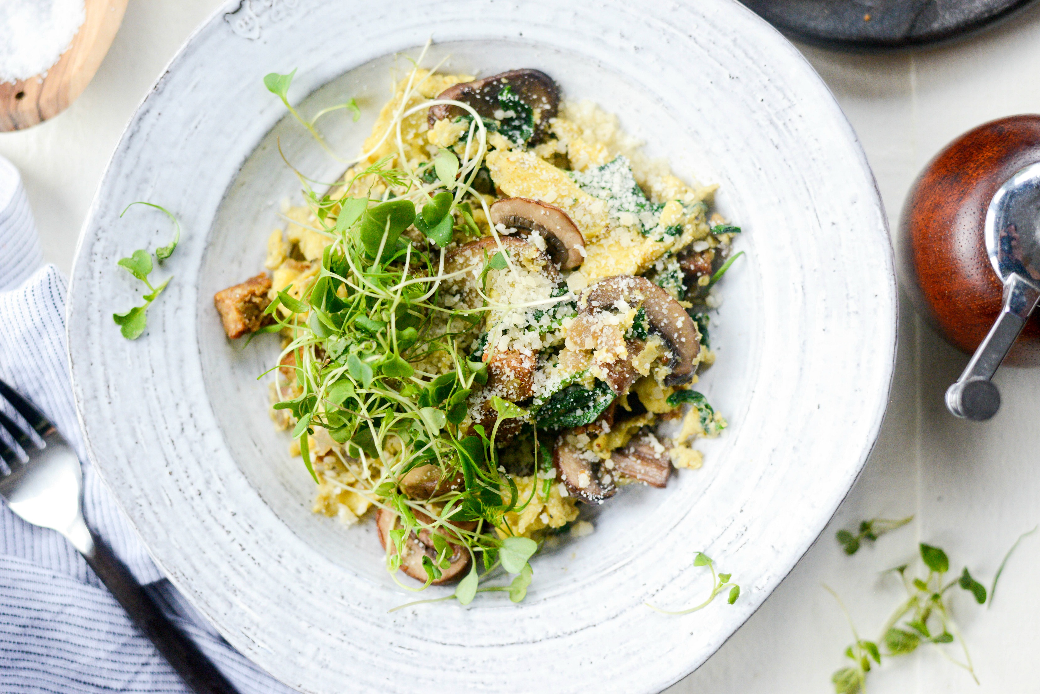 Healthy Spinach And Mushroom Scramble Simply Scratch Healthy Spinach And Mushroom Scramble Simply Scratch