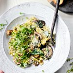 Healthy Spinach and Mushroom Scramble