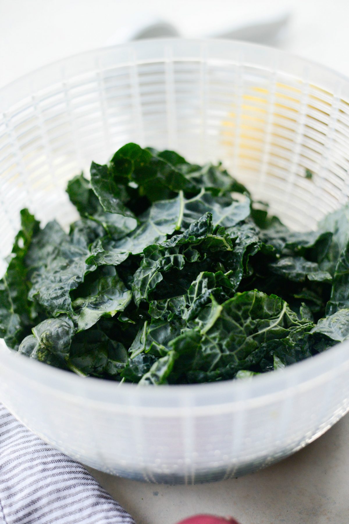 wash kale