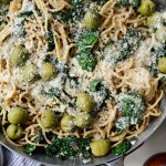 Lemon Parmesan and Kale Spaghetti with Olives l SimplyScratch.com