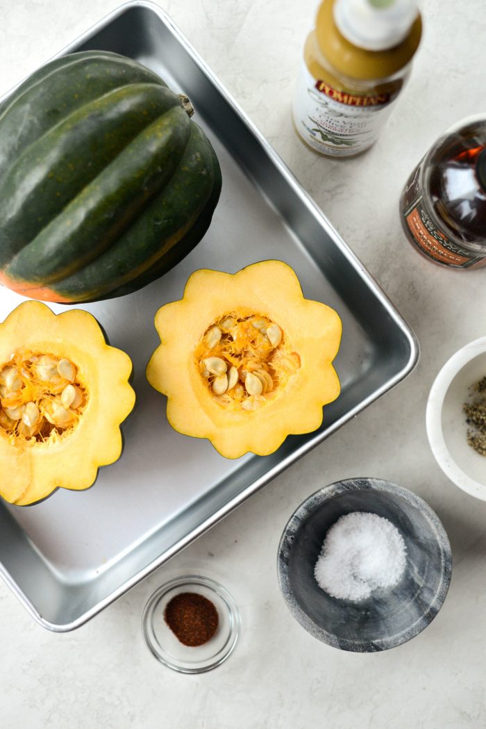 Maple Butter Roasted Acorn Squash ingredients