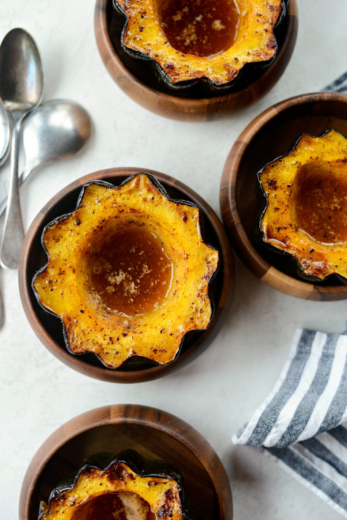 Maple Butter Roasted Acorn Squash 