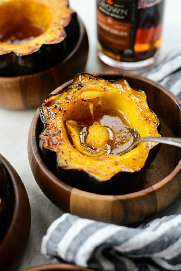 Maple Butter Roasted Acorn Squash