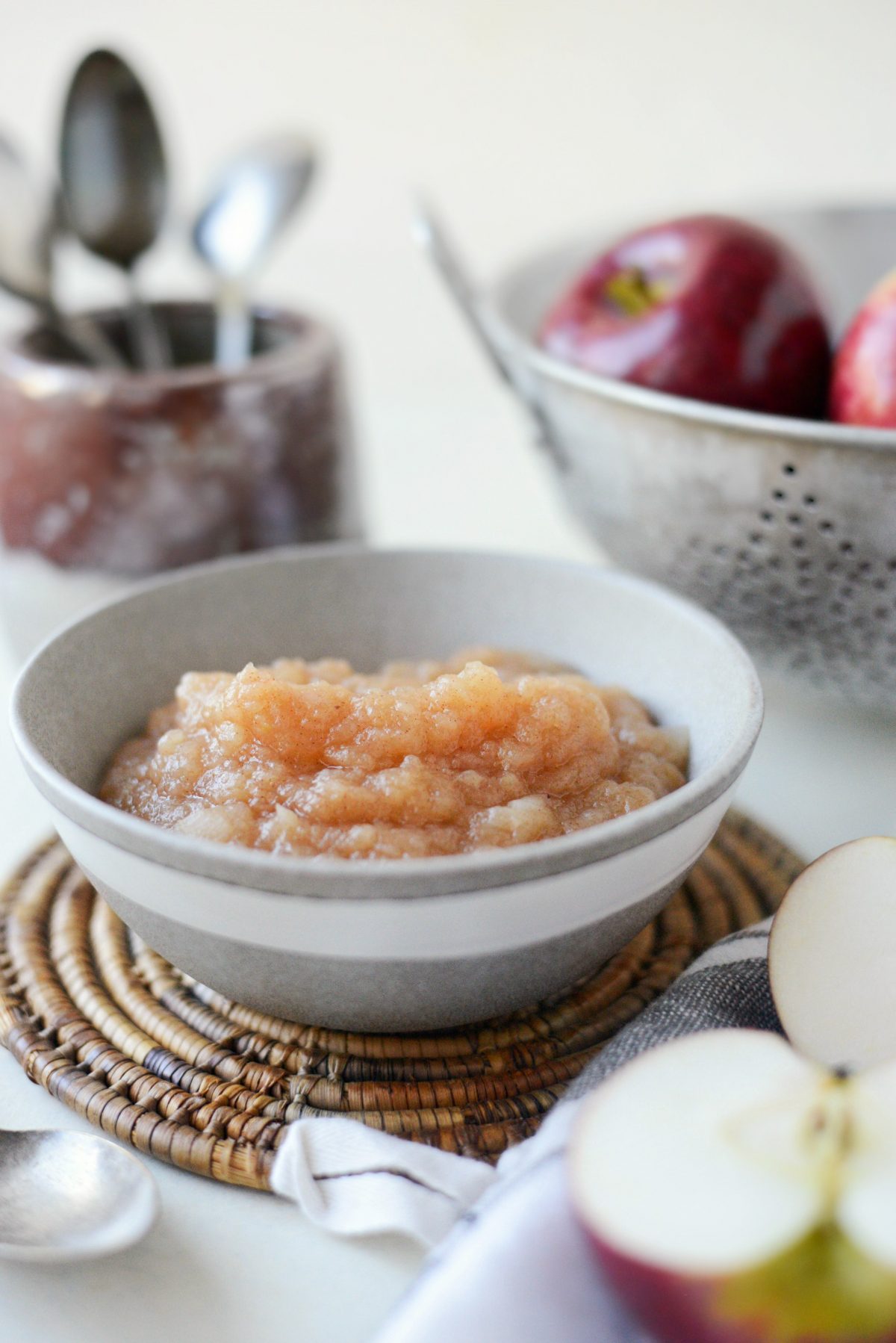 Naturally Sweetened Skillet Applesauce l SimplyScratch.com