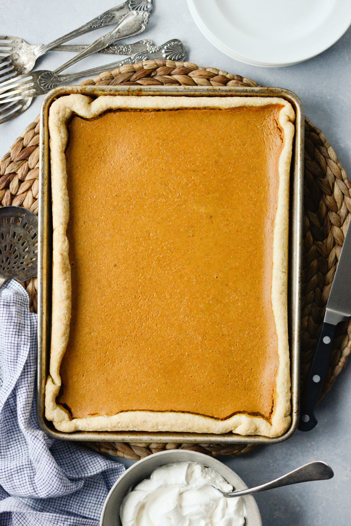 Pumpkin Slab Pie