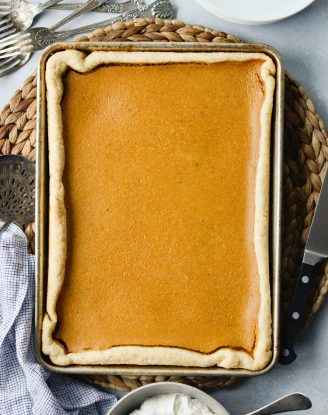 Pumpkin Slab Pie l SimplyScratch.com