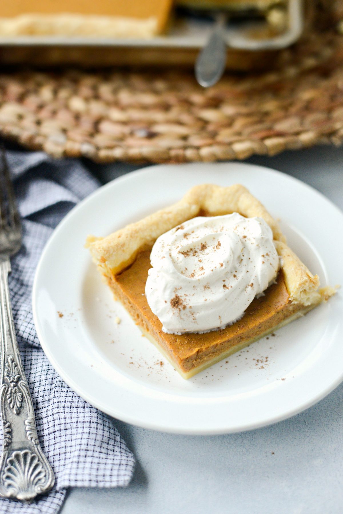 piece of Pumpkin Slab Pie