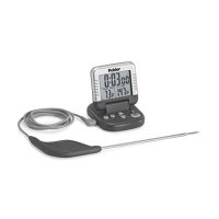 Polder Digital In-Oven Meat Thermometer with Heat Resistant Probe and Digital Timer