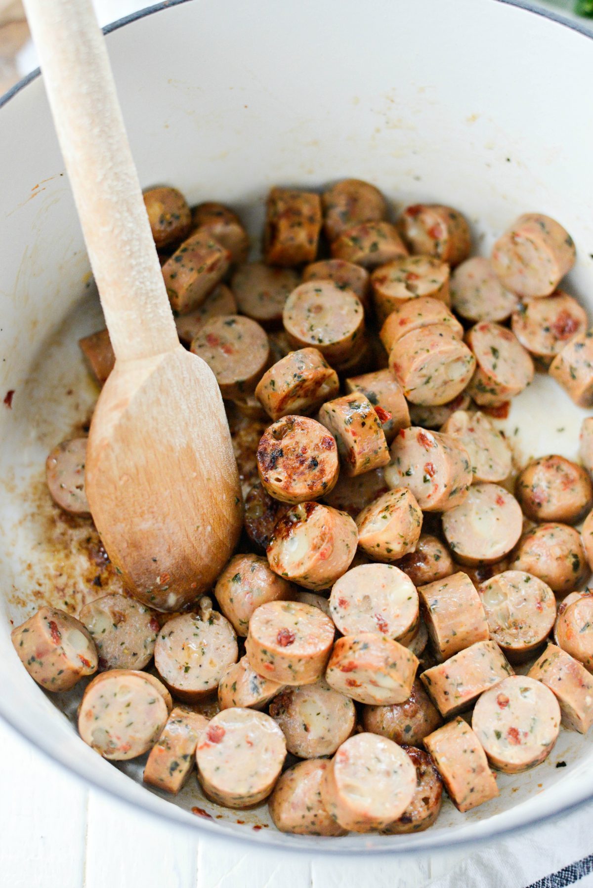 Chicken Sausage and White Bean Stew l SimplyScratch.com