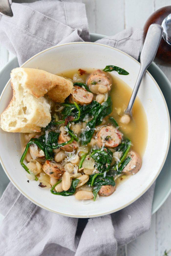 Chicken Sausage and White Bean Stew - Easy Weeknight Meals