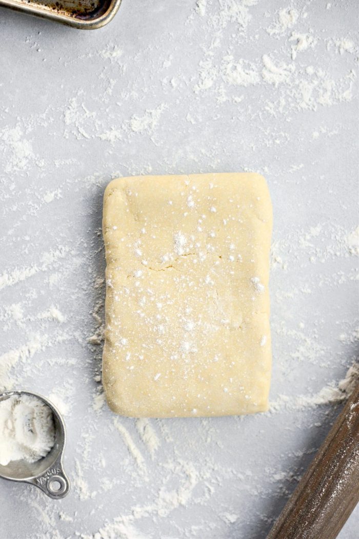 place dough on a lightly floured surface