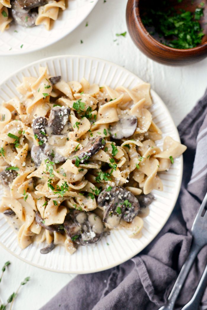 Easy Mushroom Stroganoff