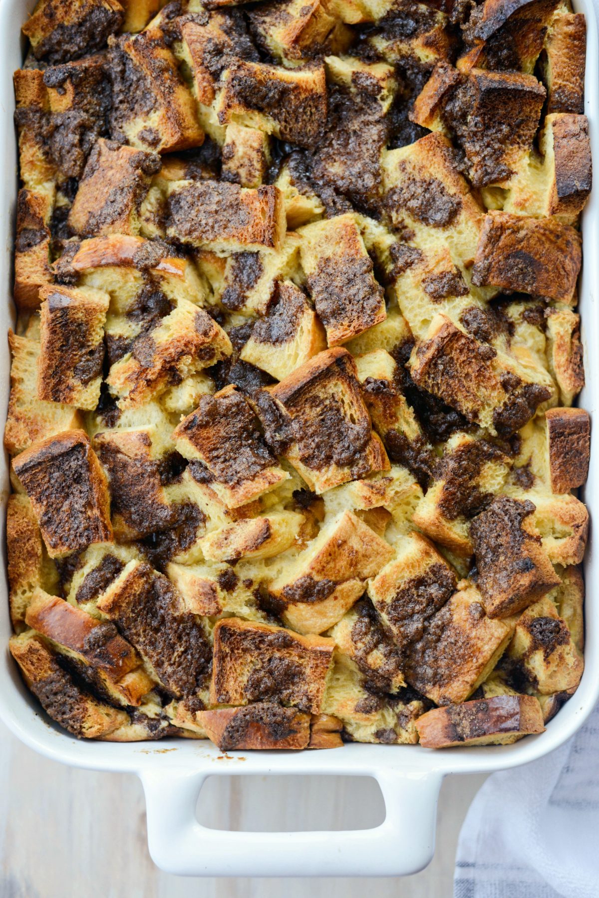 just baked Gingerbread French Toast bake