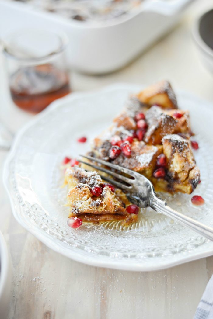 Gingerbread French Toast Bake close up