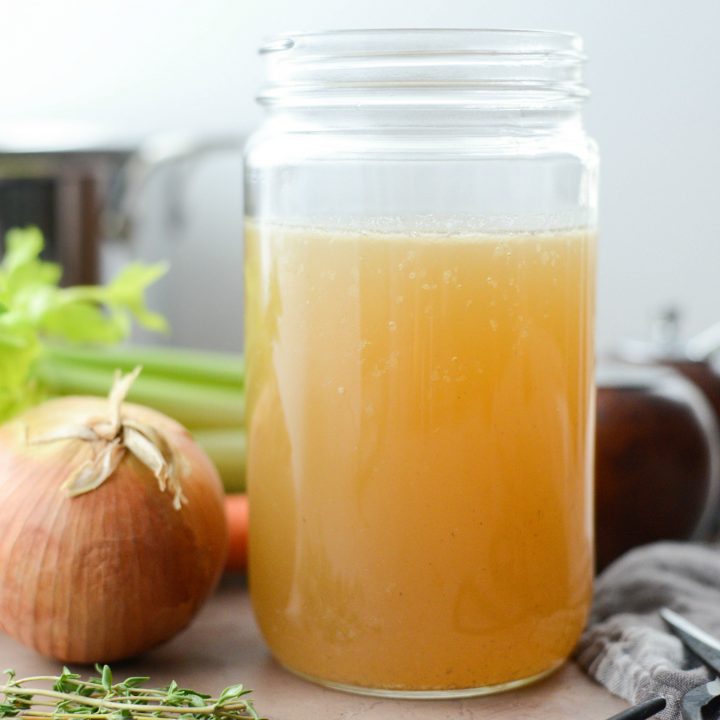 Slow Cooker Homemade Turkey Stock Simply Scratch
