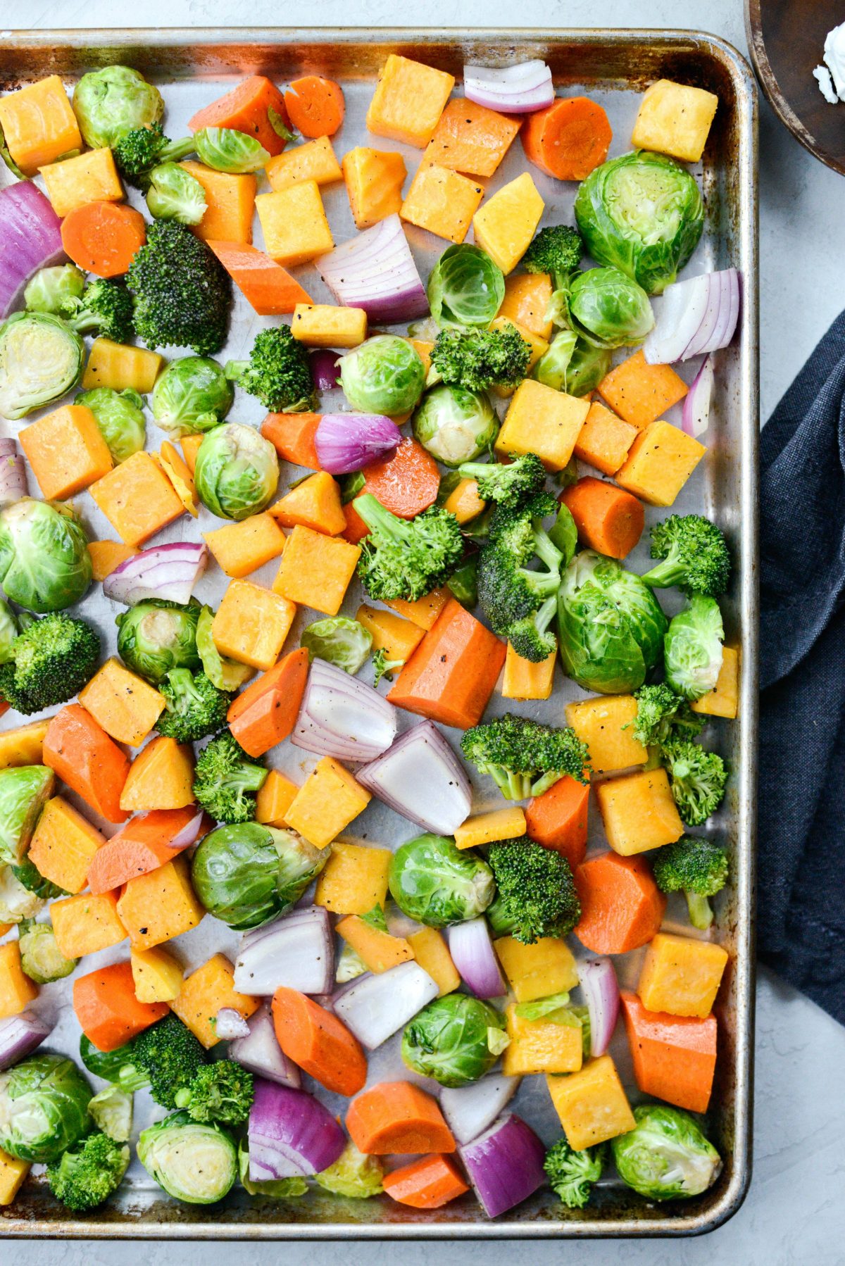 spread evenly on rimmed metal baking sheet