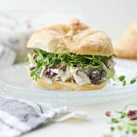 Roasted Turkey and Cranberry Salad with Greek Yogurt Dressing l SimplyScratch.com