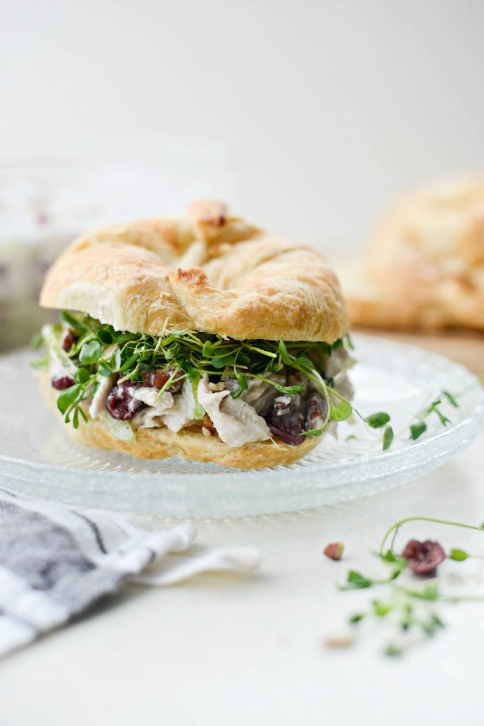 Roasted Turkey and Cranberry Salad with Greek Yogurt Dressing in Thanksgiving Leftover Recipes