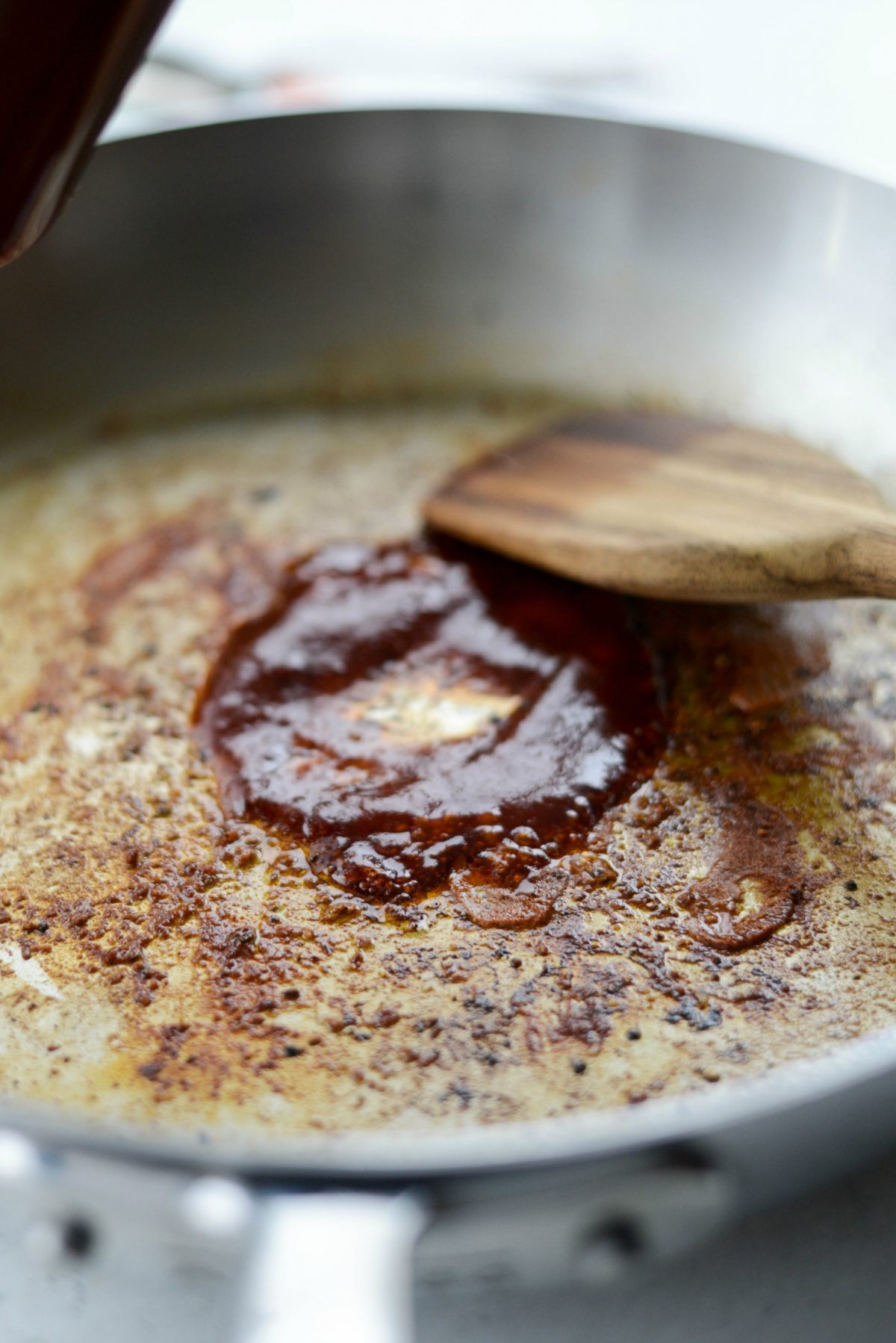 add bbq sauce to skillet