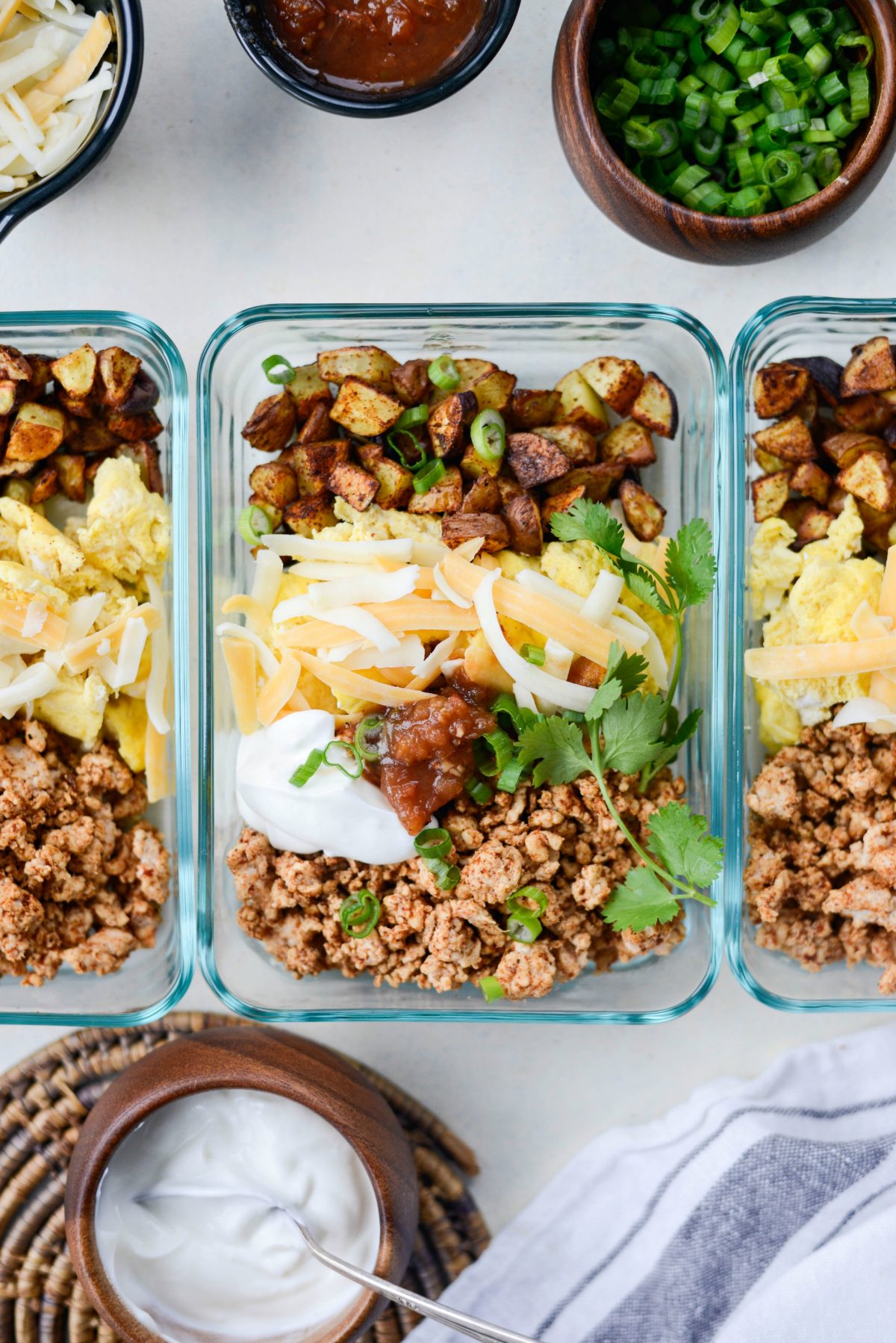 Turkey Taco Breakfast Scramble [meal prep!] 