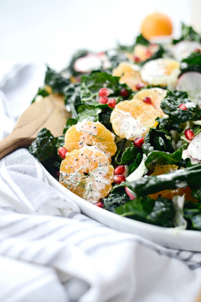 Winter Clementine Fennel and Kale Salad