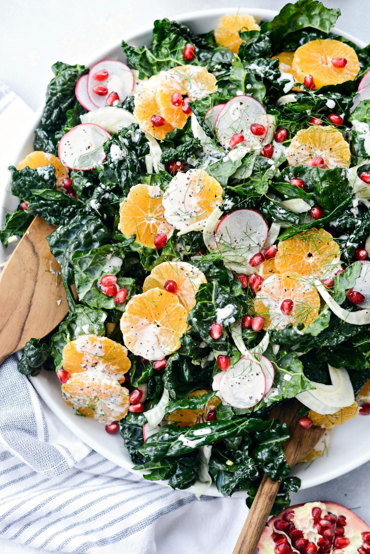 Winter Clementine Fennel and Kale Salad