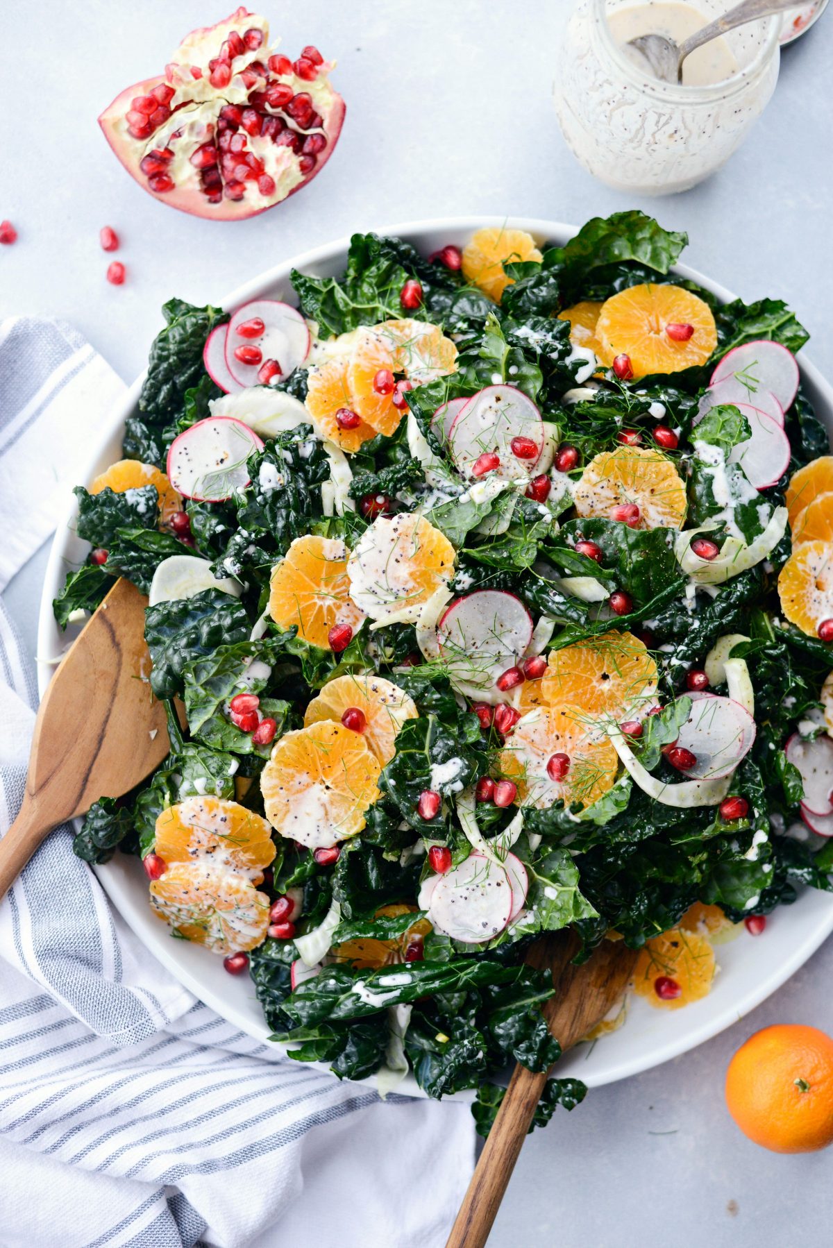 Winter Clementine Fennel and Kale Salad