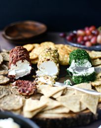 Christmas Goat Cheese Trio l SimplyScratch.com #holiday #appetizer #goatcheese #party