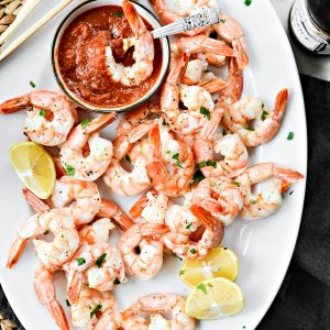 Roasted Shrimp with Homemade Cocktail Sauce