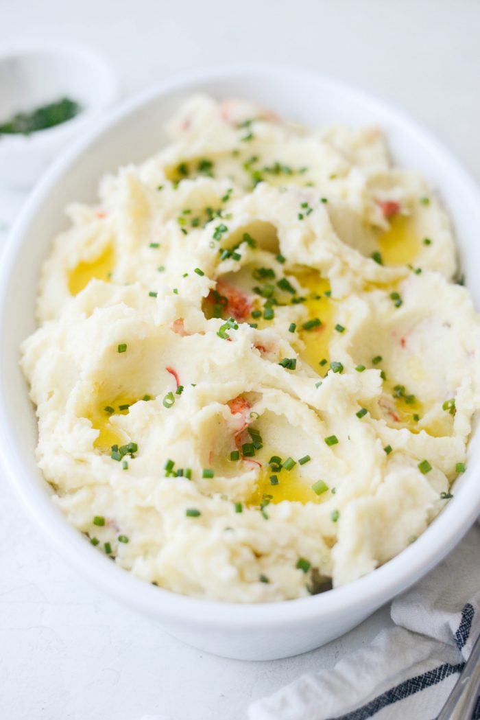 Lobster Mashed Potatoes with snipped chives