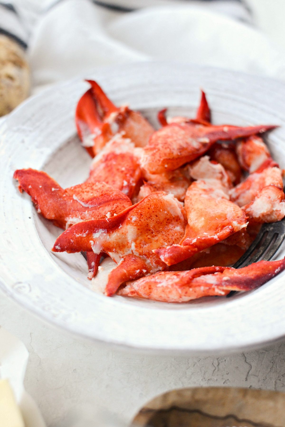 lobster meat in a bowl