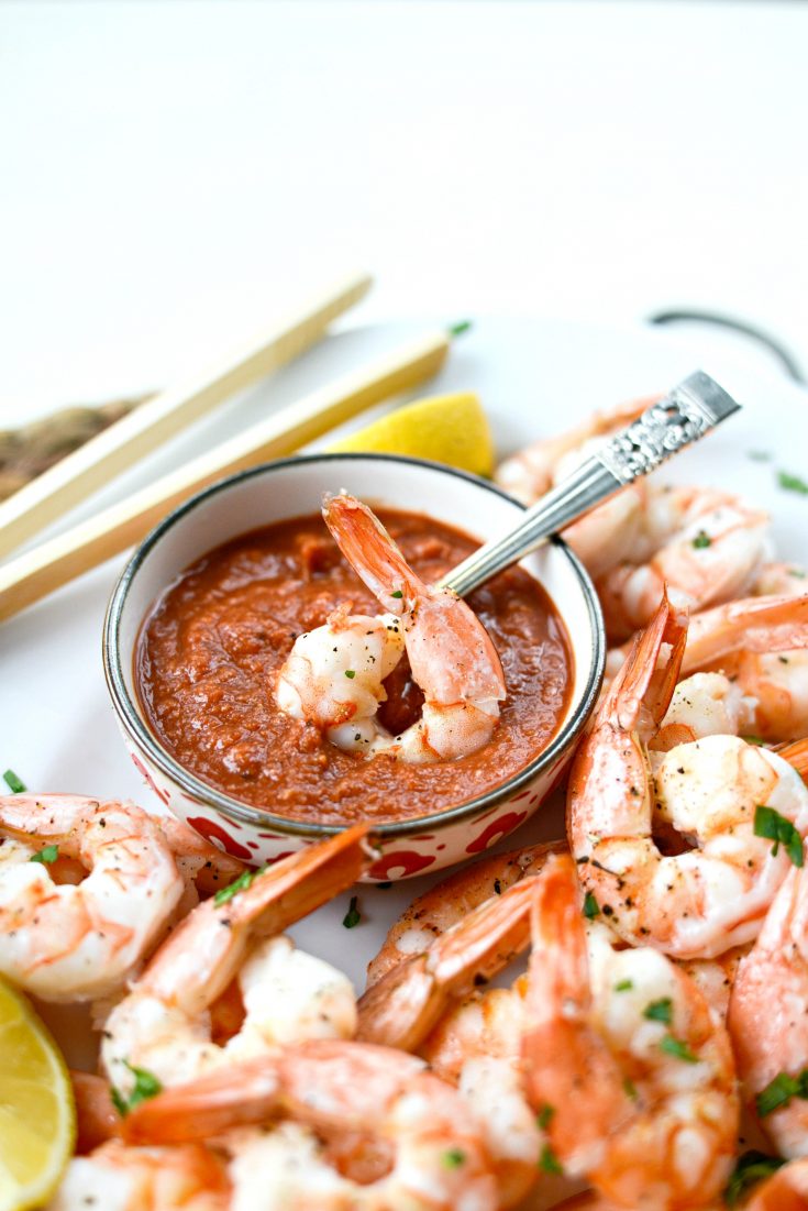 Roasted Shrimp with Homemade Cocktail Sauce Simply Scratch