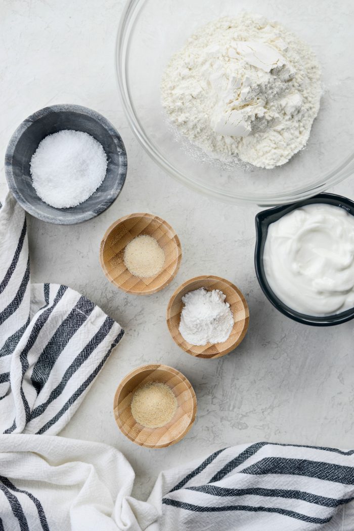 Greek Yogurt Pizza Dough ingredients