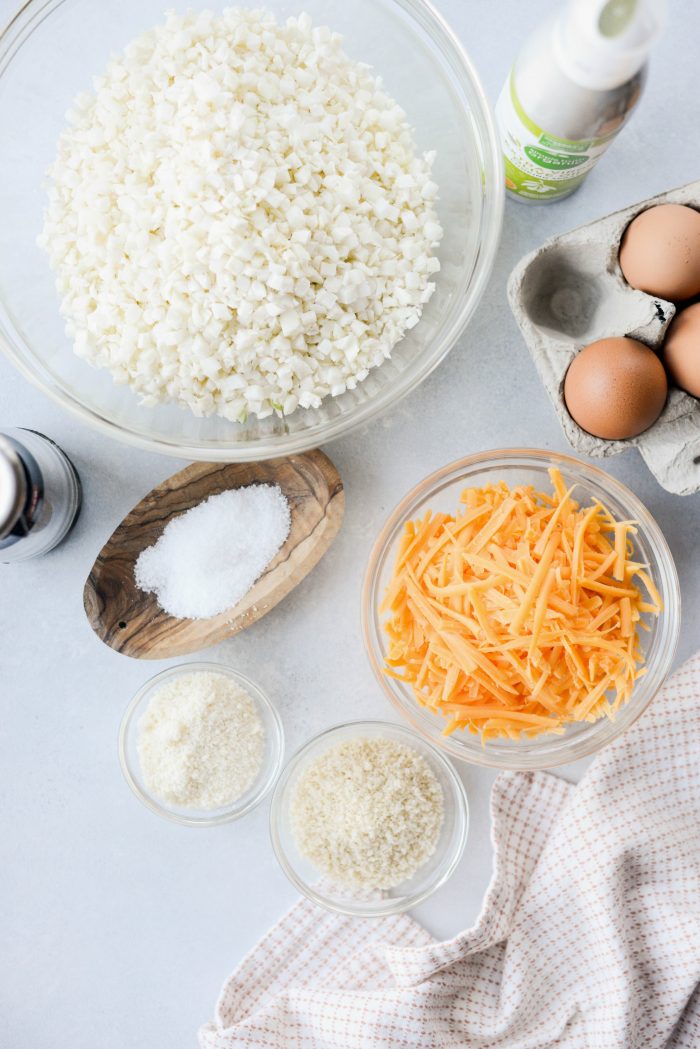 Cauliflower Breakfast Hash Browns ingredients 