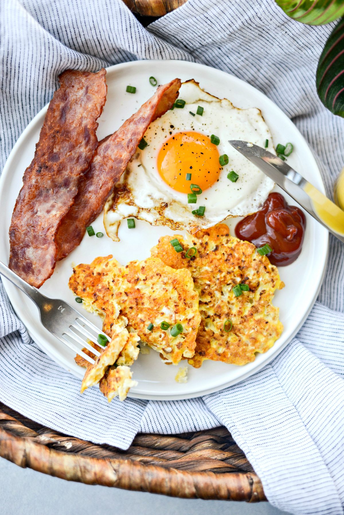 Cauliflower Breakfast Hash Browns