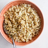 Roasted Cauliflower Rice l SimplyScratch.com