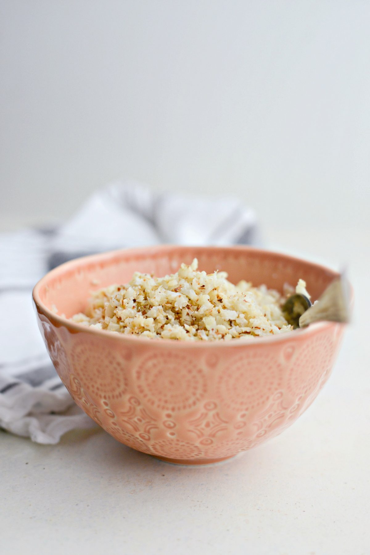 bowl of Roasted Cauliflower Rice