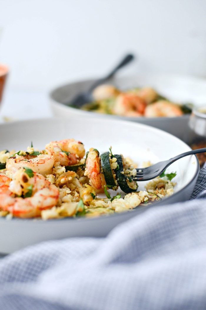 Sheet Pan Lemon Garlic Shrimp and Zucchini