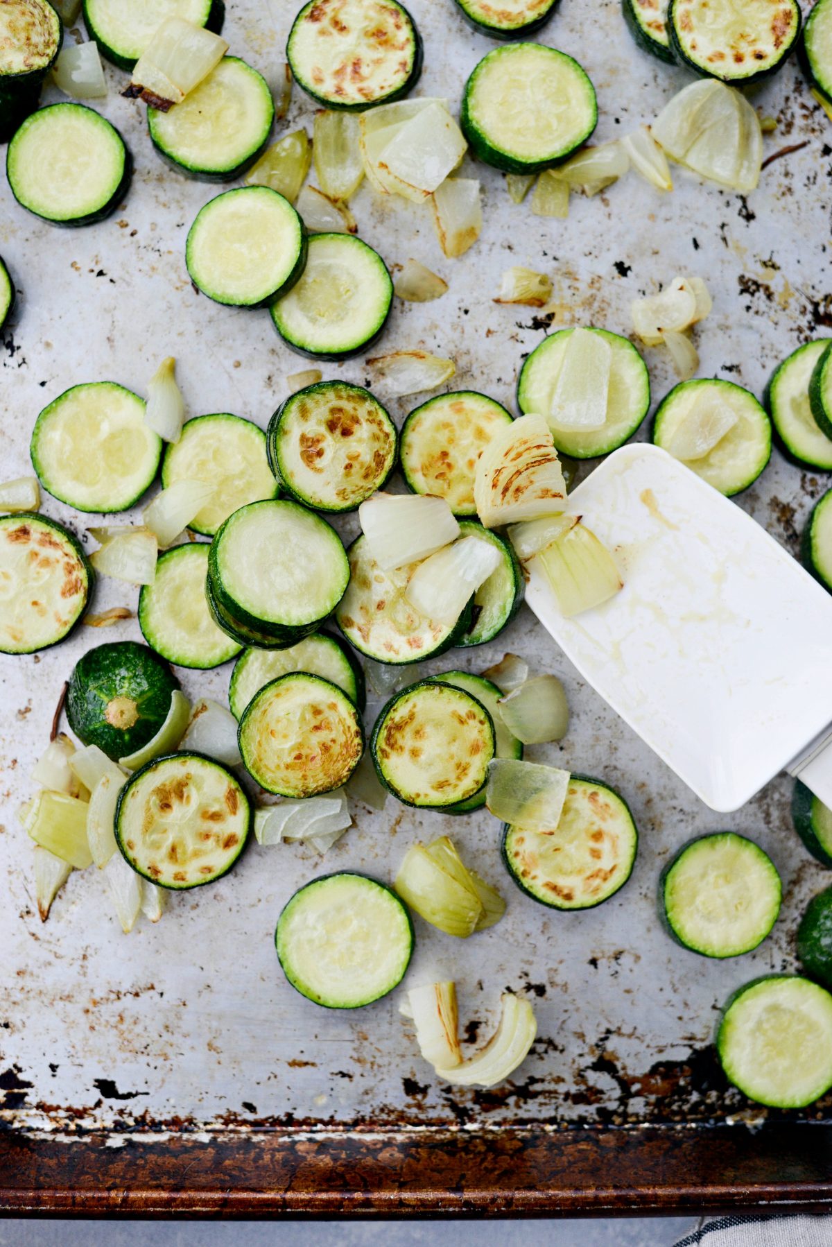 roasted Zucchini and onions