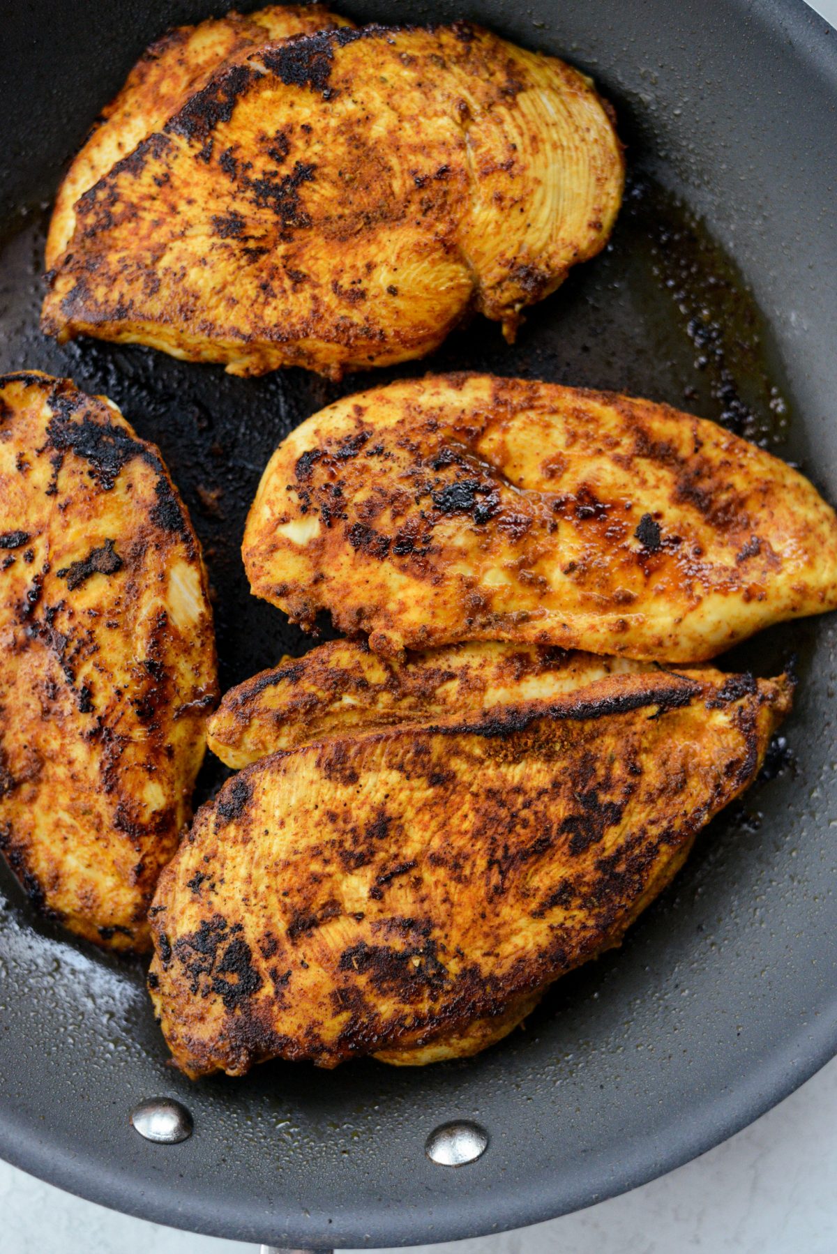 sear chicken in pan