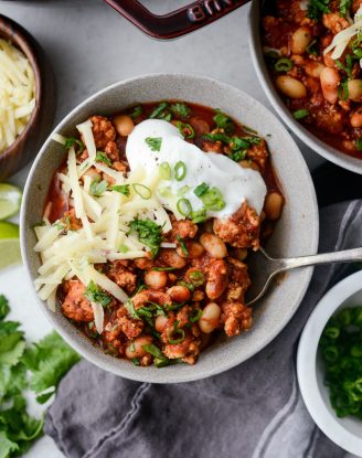 Chipotle White Bean Turkey Chili l SimplyScratch