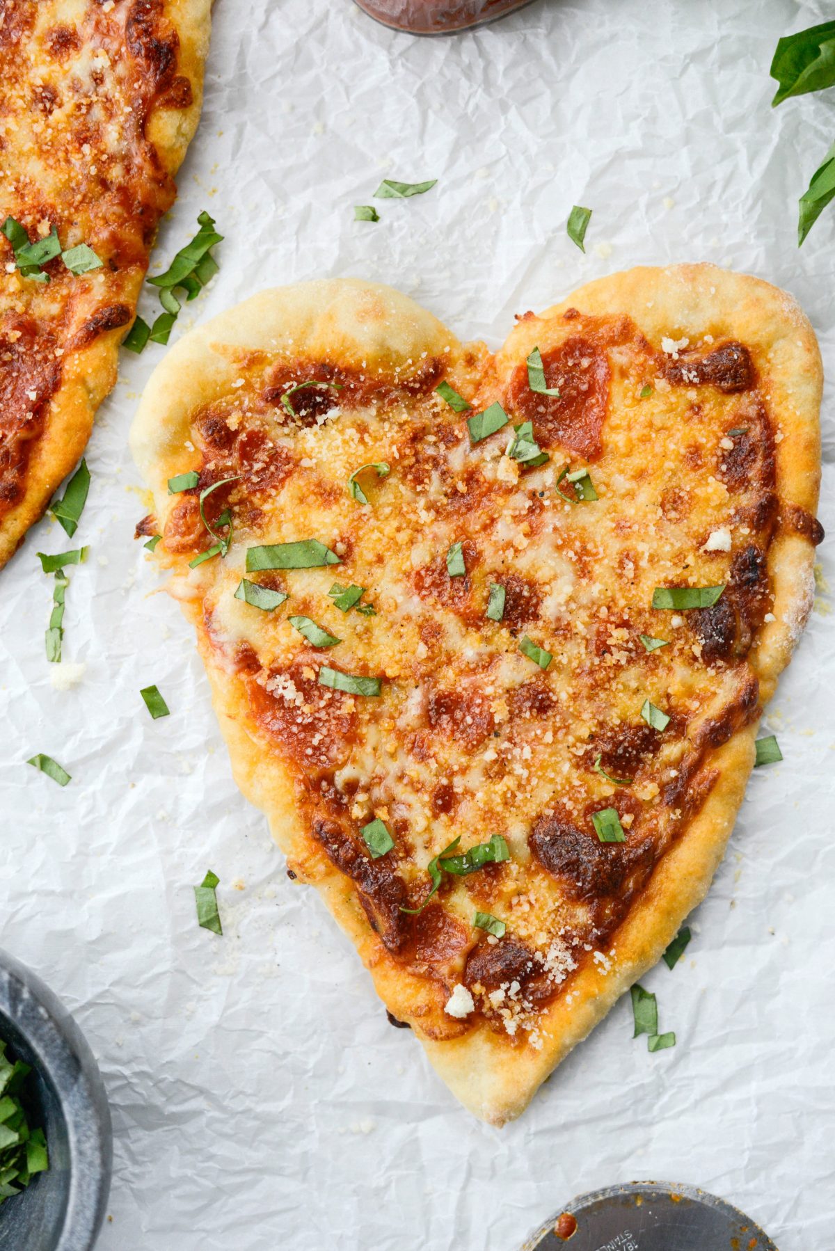 Heart Shaped Personal Pizzas