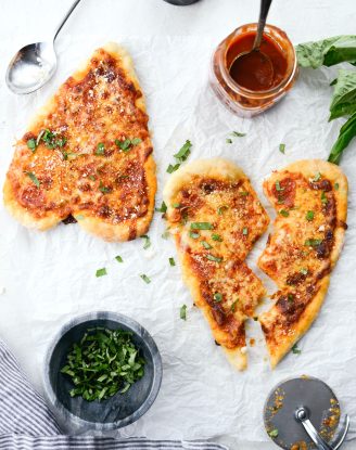 Heart Shaped Personal Pizzas