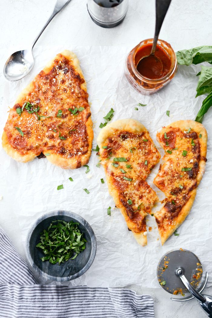 Heart Shaped Personal Pizzas